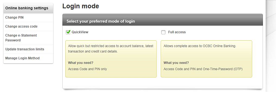 Change your access preference