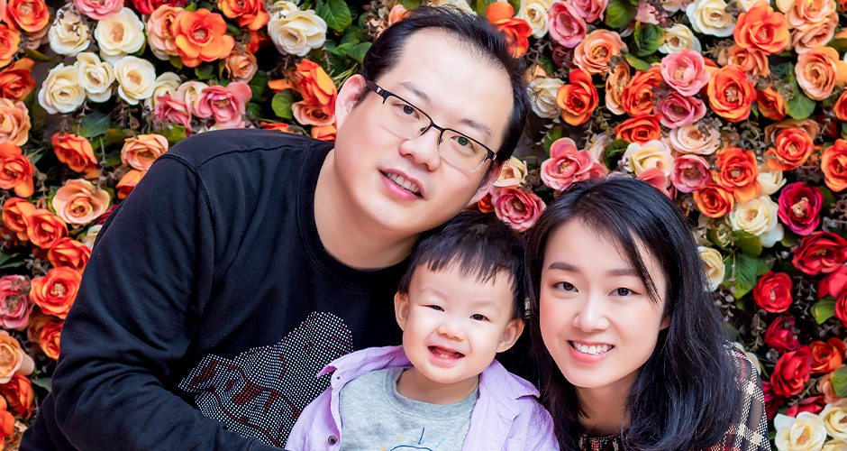 Victor Chan and family