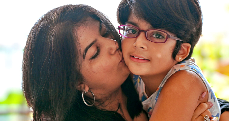 Jaanvi with her daughter, Sky