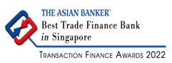The Asian Banker Best Trade Finance Bank in Singapore 2021