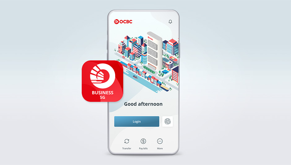 Access OCBC Velocity on your OCBC Business app