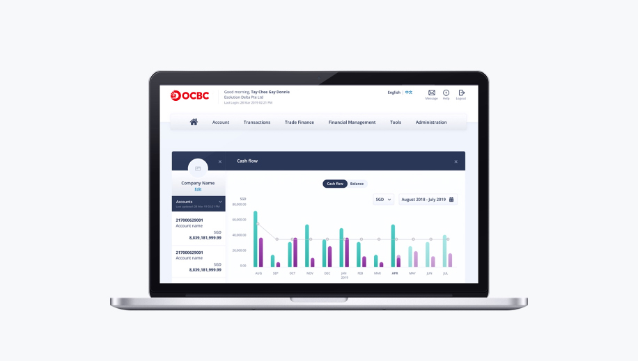 Create and send e-invoices with OCBC Velocity