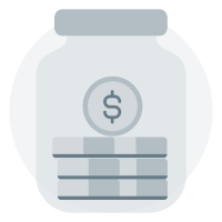 icon of a jar with coins