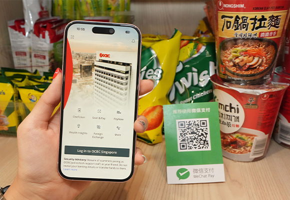 OCBC customers can now scan to make Weixin Pay payments in China, in addition to Alipay+ and UnionPay
