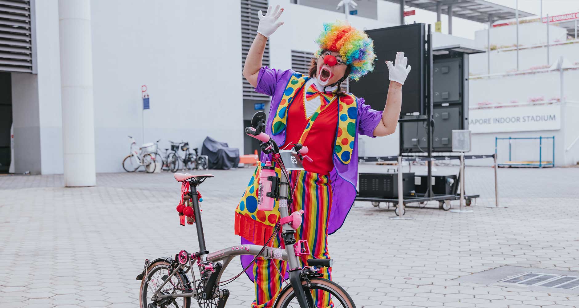 Ms Tong Chi Ling, winner of the Best Dressed award (female). (Photo Credit: OCBC Cycle)