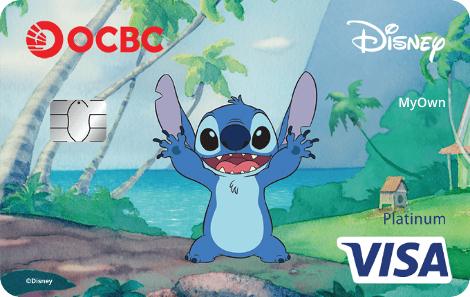 Disney Stitch on the Beach Debit Card - OCBC