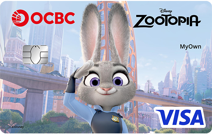 Judy Zootopia Limited Edition Debit Card - OCBC