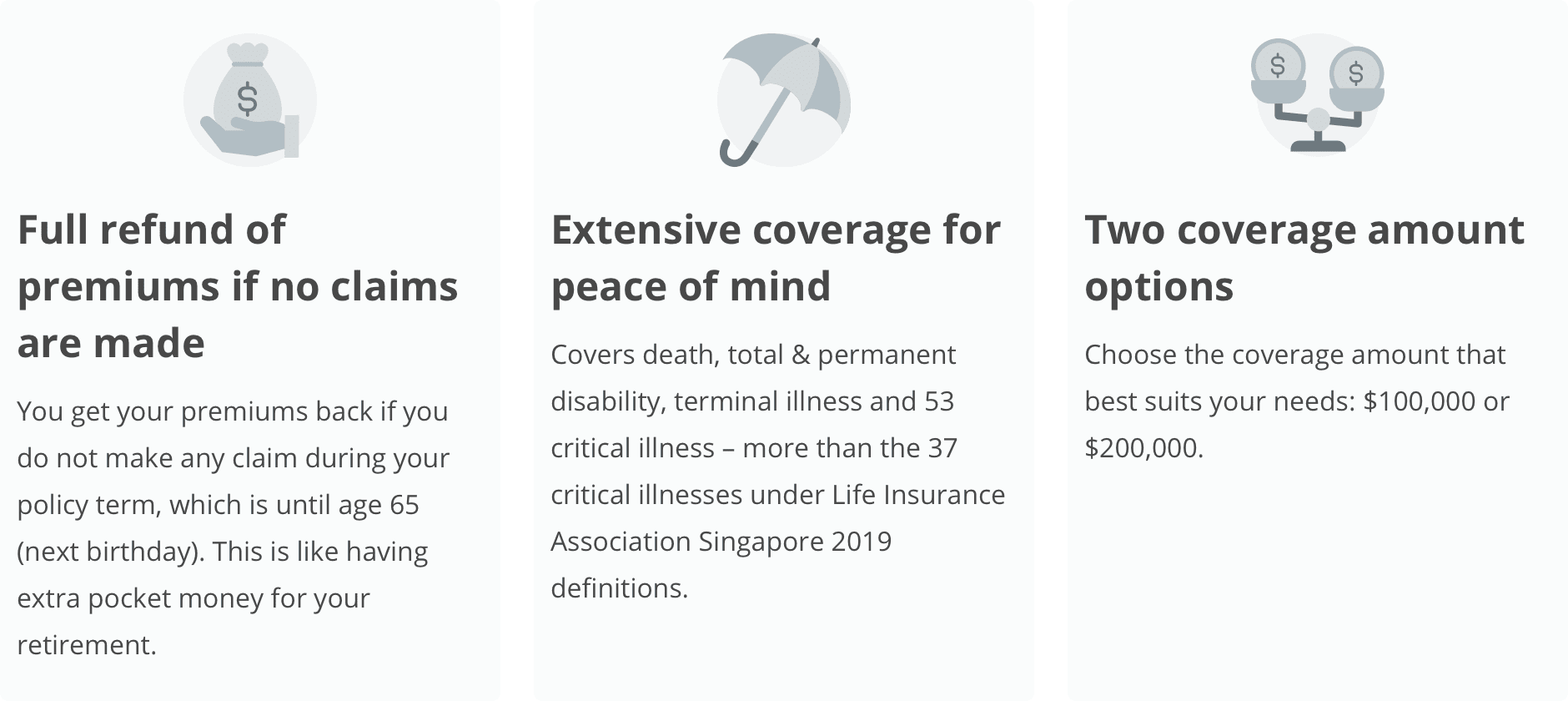 Figure 2: OCBC Great Term Guard offers extensive protection with varied coverage to best meet one’s needs