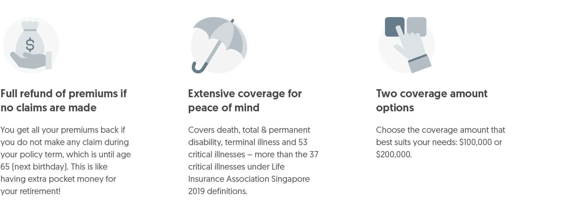 Figure 1: OCBC Great Term Guard offers extensive protection with varied coverage to best meet one’s needs