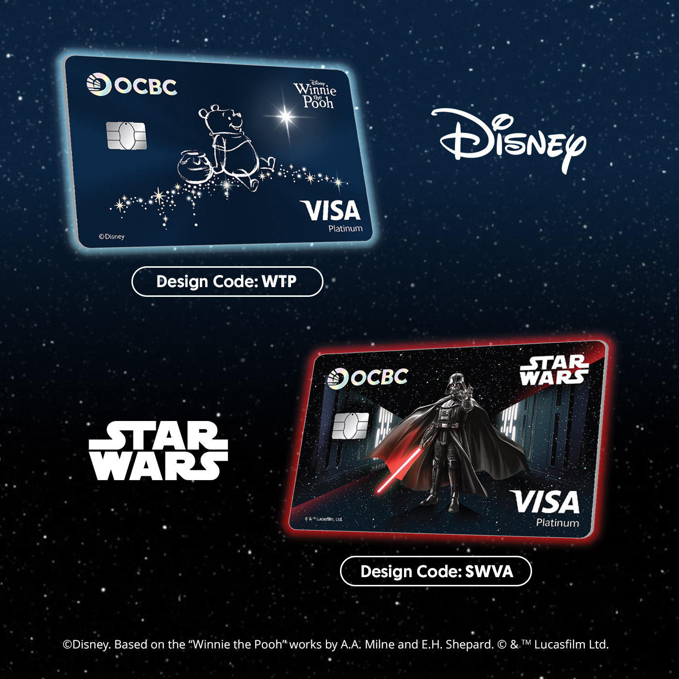 Limited-edition OCBC Debit Card designs