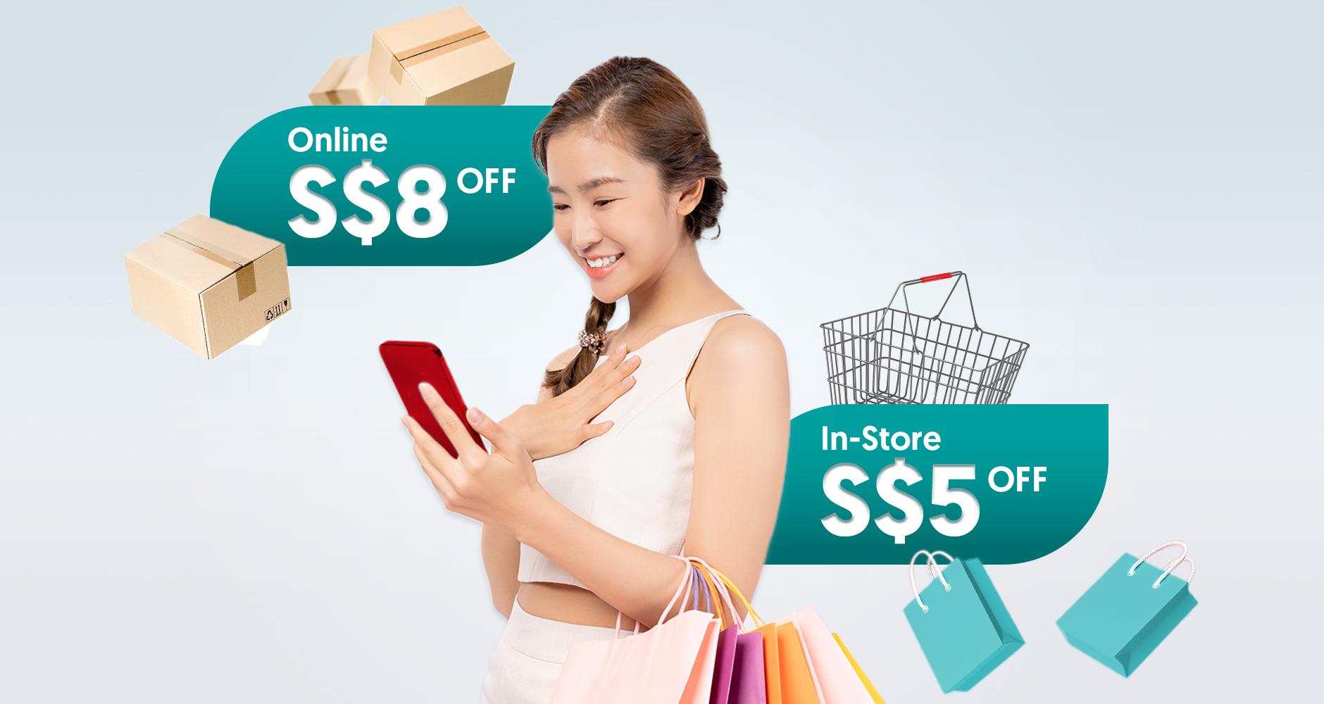 Up to S$8 off at Watsons with OCBC Cards