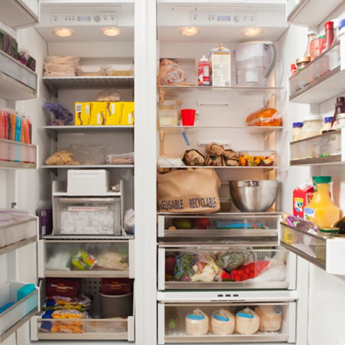 Check what’s in your refrigerator before heading to the market for more groceries.