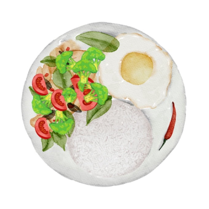 Economy rice is the easiest meal to achieve a complete and balanced diet.