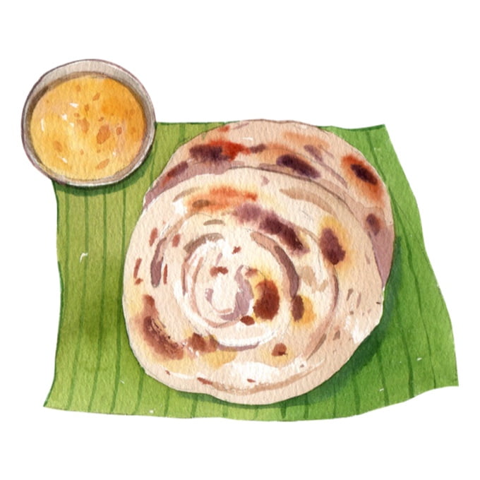 Opt for wholegrain prata or chapati when getting your roti prata.