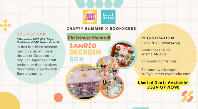 Sanrio Decoden Workshop by Crafty Summer & BookXcess