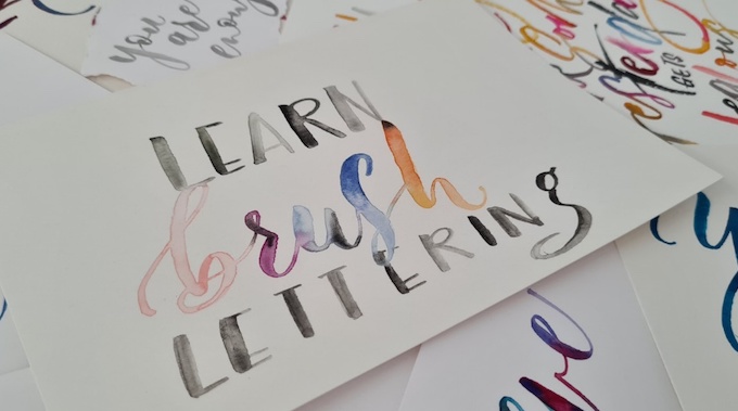 Watercolour Modern Lettering