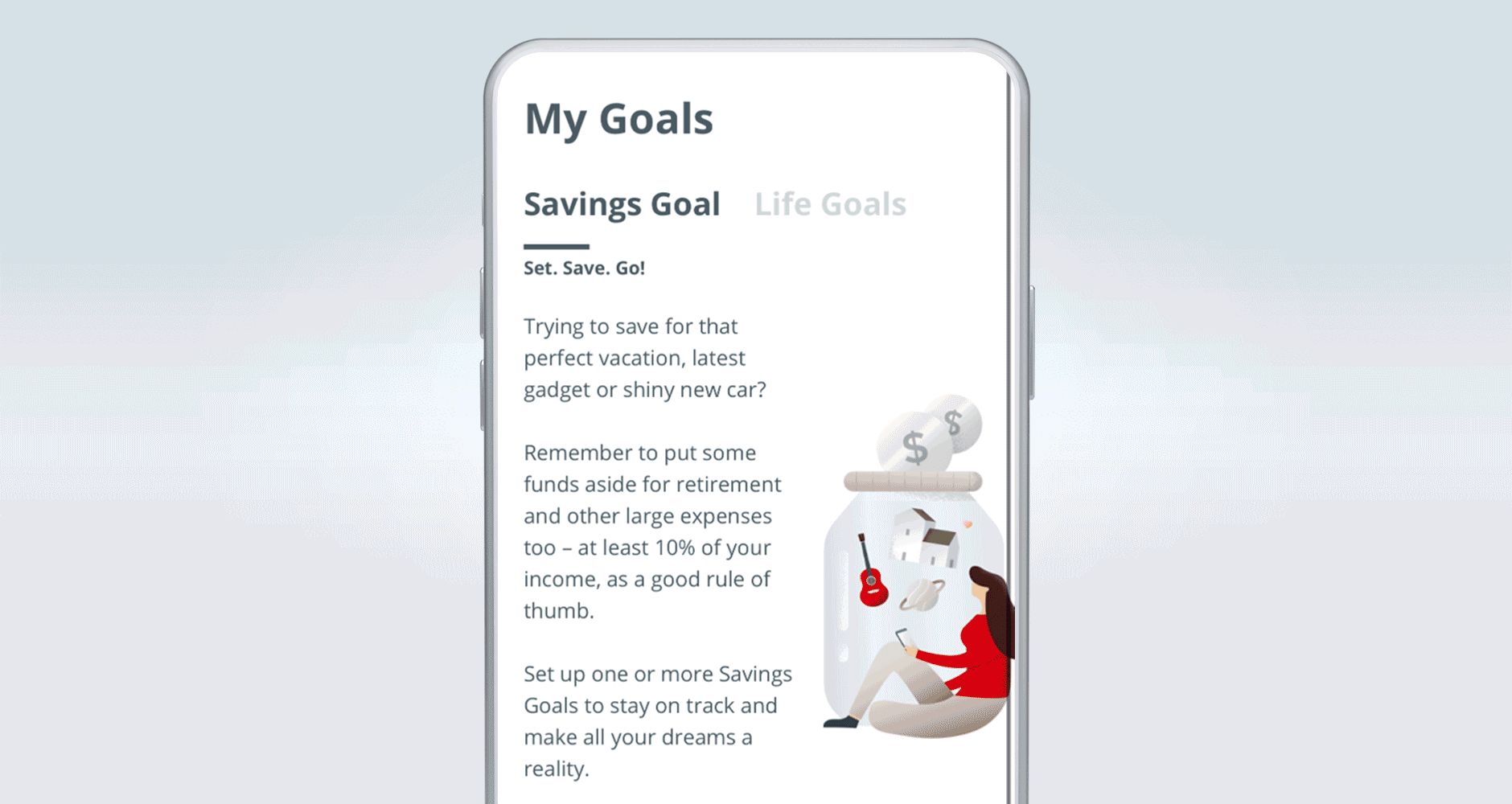Set. Save. Go!