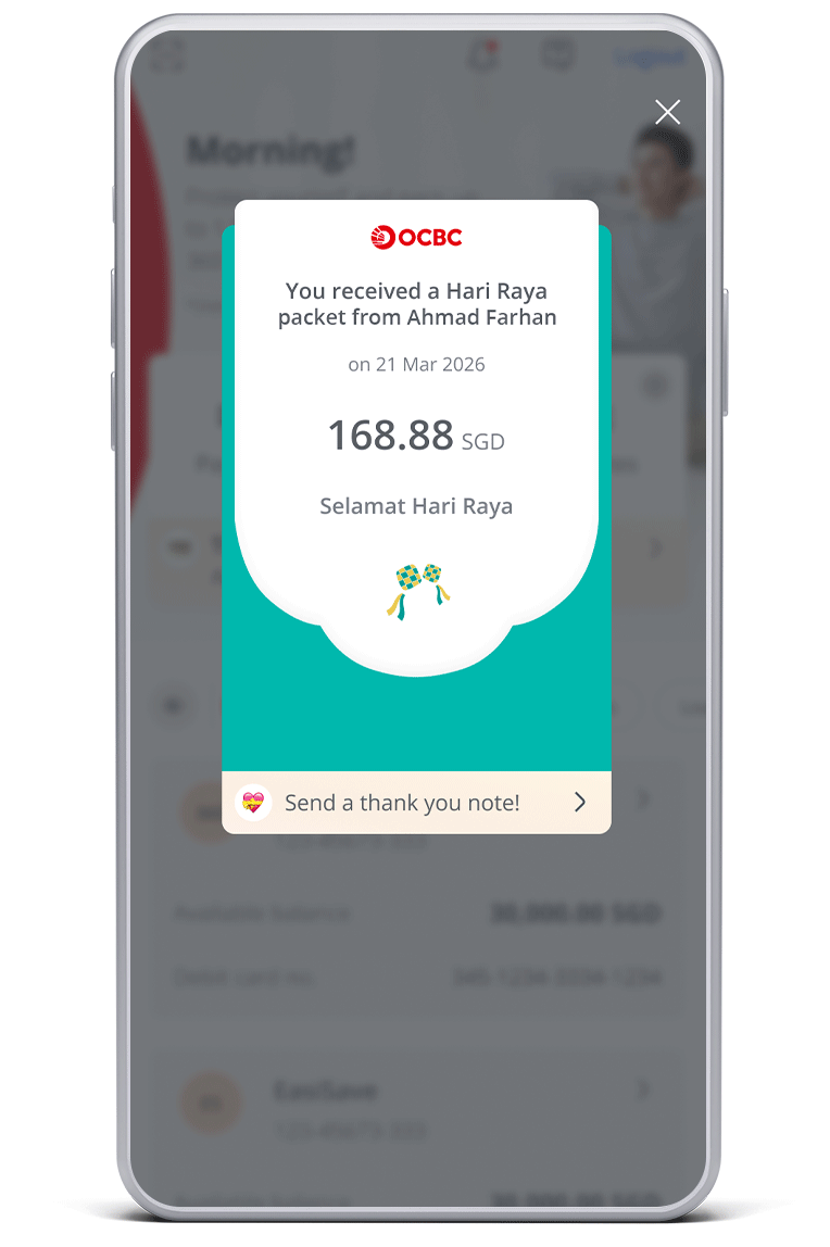 Tap on “Send a thank you note!” to share your gratitude.