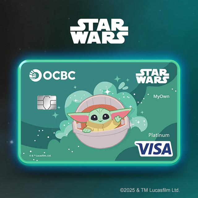 Awaken your young padawan's financial wisdom with our newest OCBC MyOwn Debit Card design!