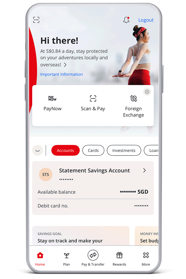 Log in and tap on “More”. Then, tap on ”Investments”, scroll down and tap on “Foreign Exchange”.