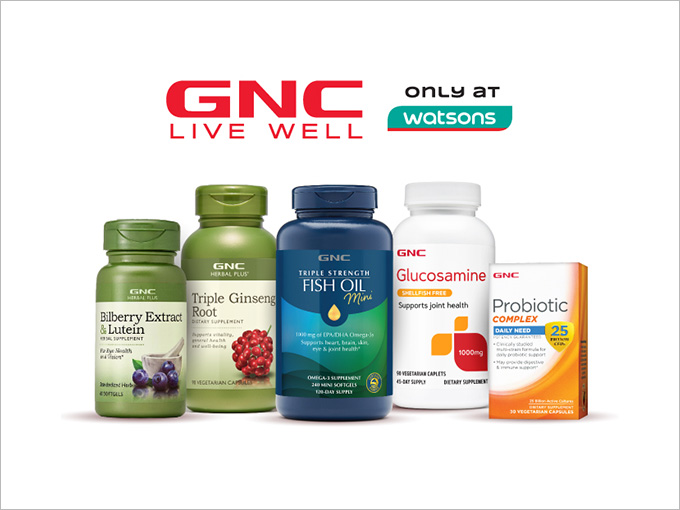 GNC only at Watsons
