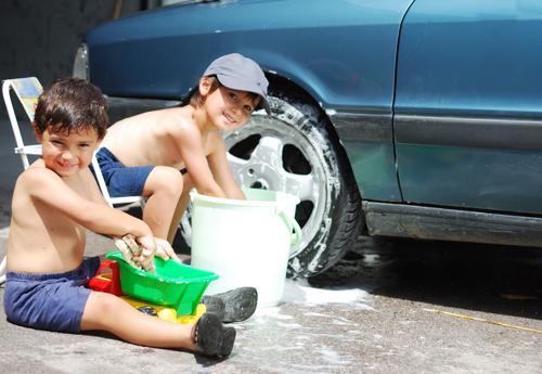 Wash the car