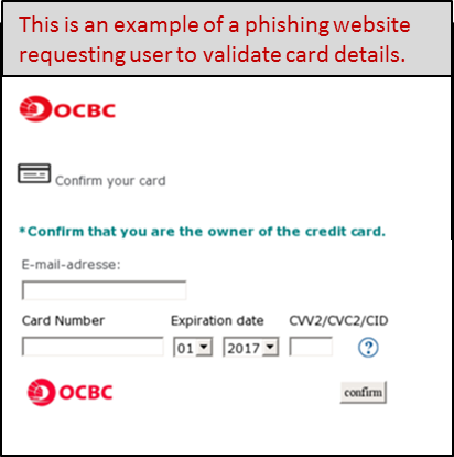 sample credit card details
